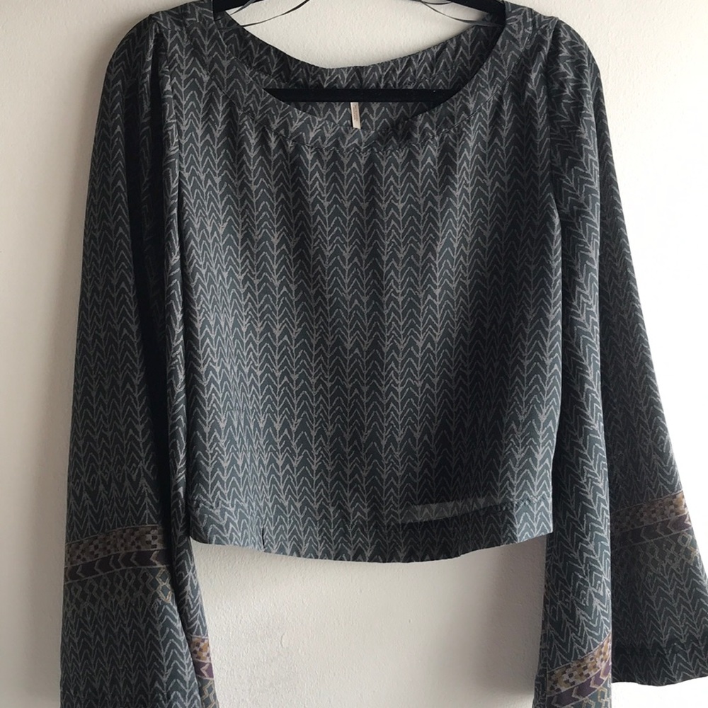 SOLD Free people Bohemian Bell sleeved Blouse